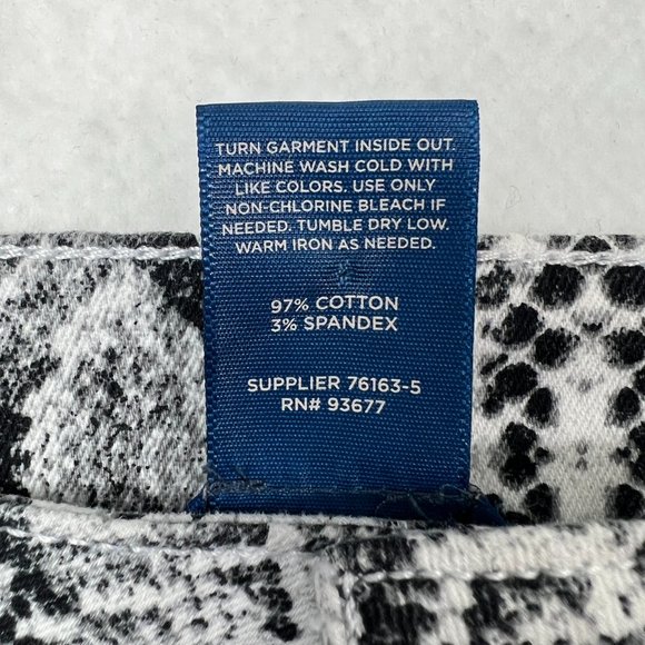 Arizona Snakeskin Mini Skirt Sz 9 Junior Denim - Picture 8 of 8